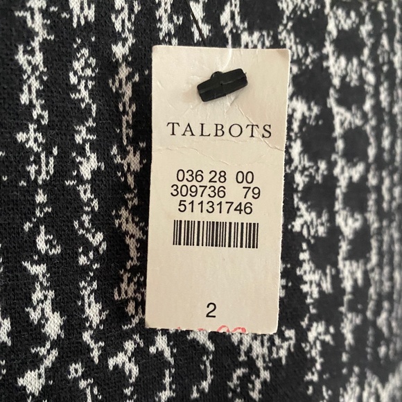 Talbots Black and White Dress - Picture 6 of 8